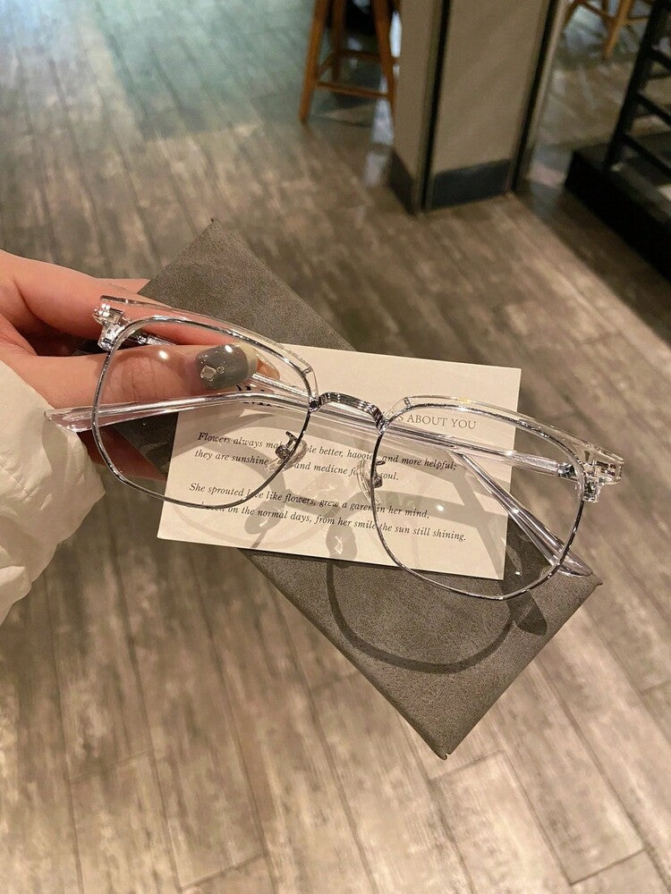Blue Light Glasses For Woman/Men Computer Bluelight Glasses - Half Frame Clear Lens