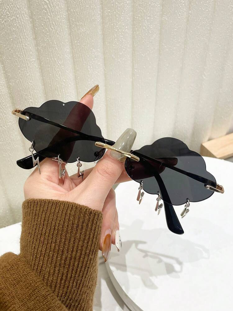 1pc Cloud Shaped Fashion Fashion Glasses, Stage Show & Party Decoration Glasses