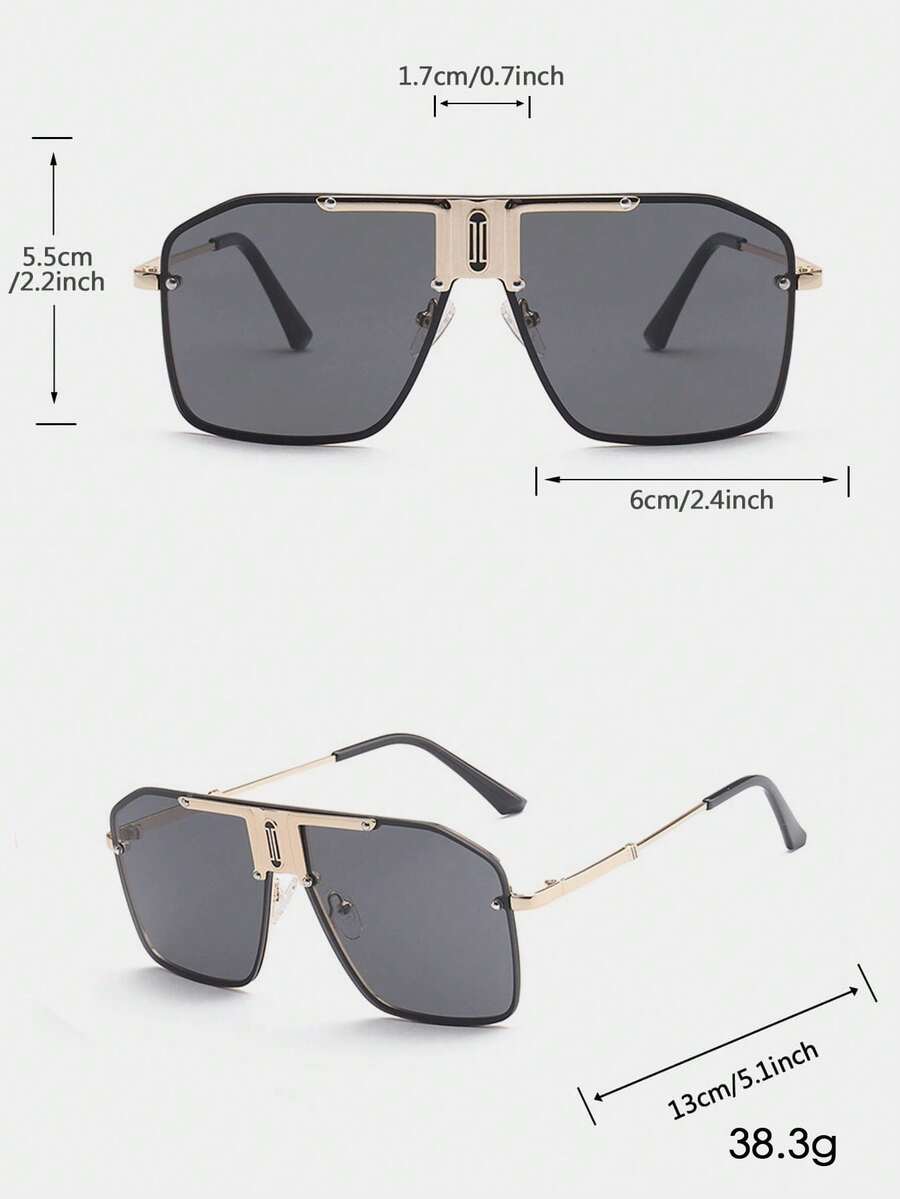 1 Pc Men's Flat Top Goggle Fashion Eyewear For Outdoor Use Elegant Shades Accessories Beach Accessories