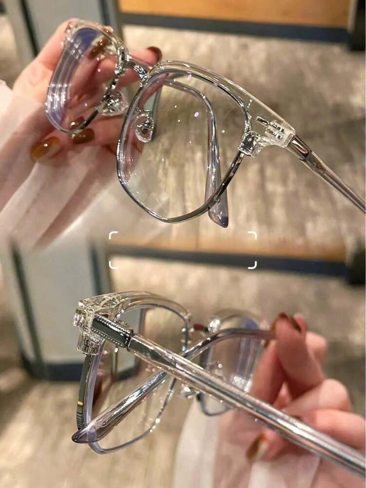 Blue Light Glasses For Woman/Men Computer Bluelight Glasses - Half Frame Clear Lens