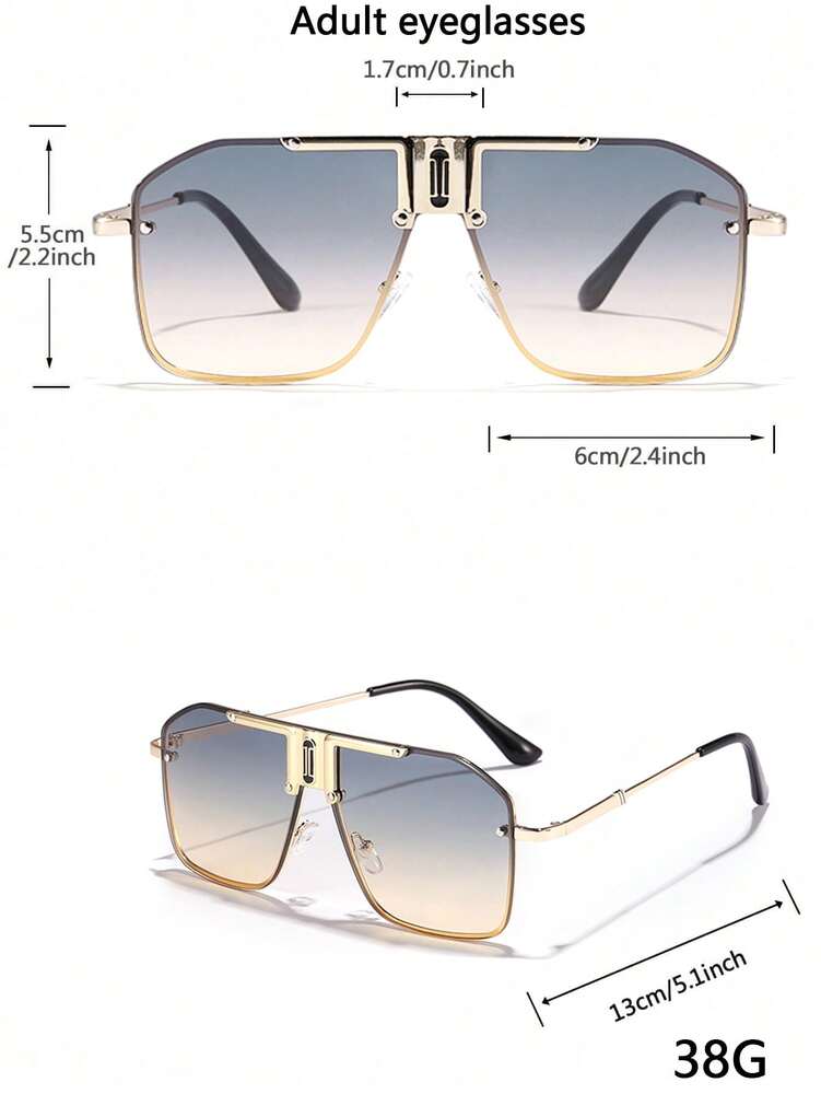 1 Pc Men's Flat Top Goggle Fashion Eyewear For Outdoor Use Elegant Shades Accessories Beach Accessories