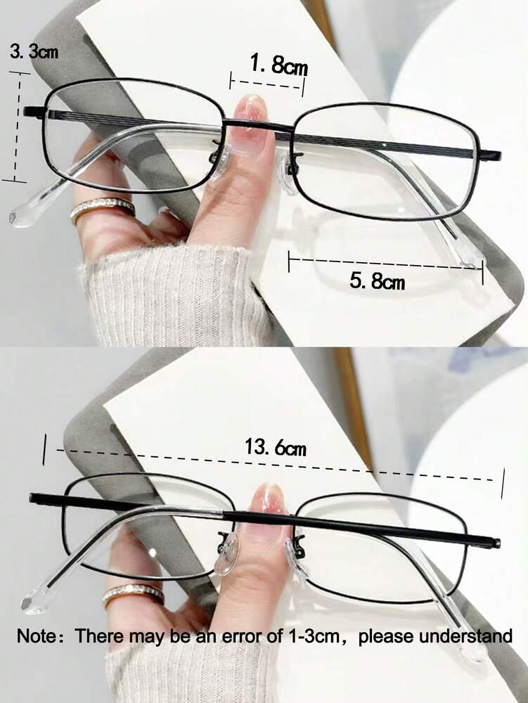 Y2K Vintage Small Square Frame Glasses