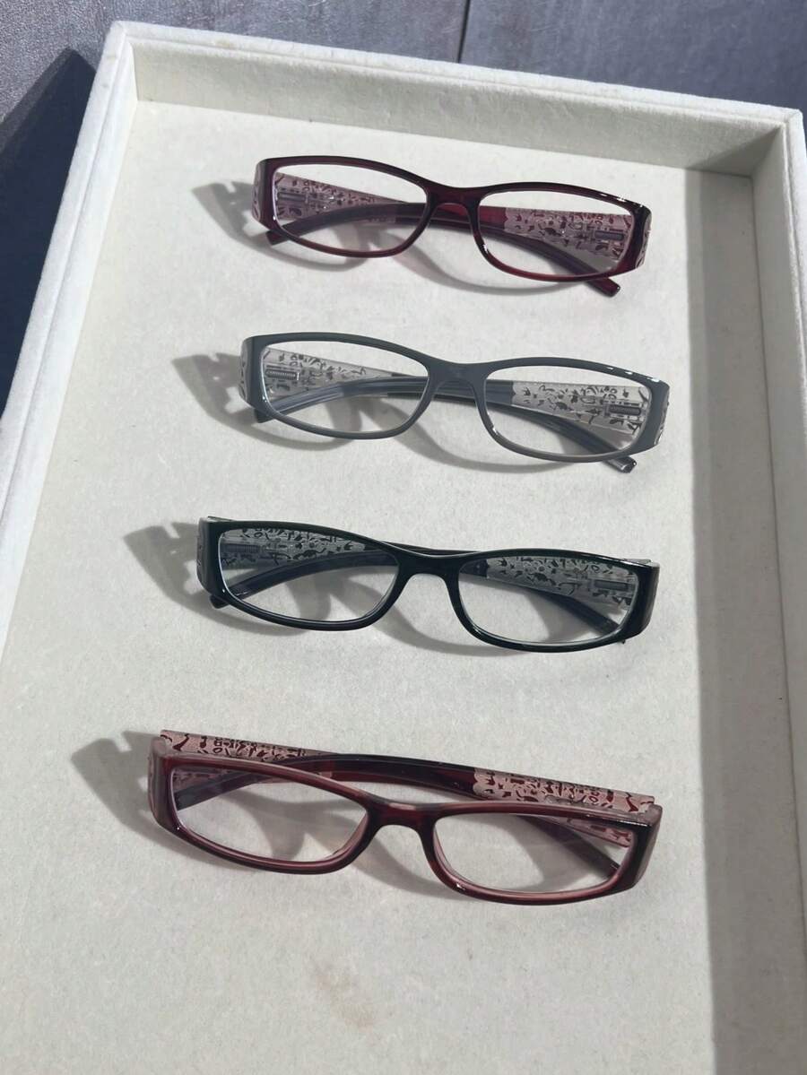1pc/2pcs/3pcs Vintage Y2K Fashion Non-Prescription Glasses – Minimalist & Flattering Design