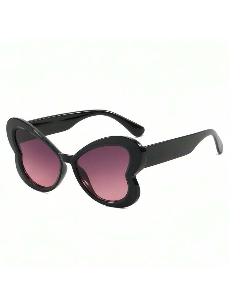 Butterfly Fashion Glasses For Women Leopard Print Fruit Color Fashion Decorative Sunshade Glasses