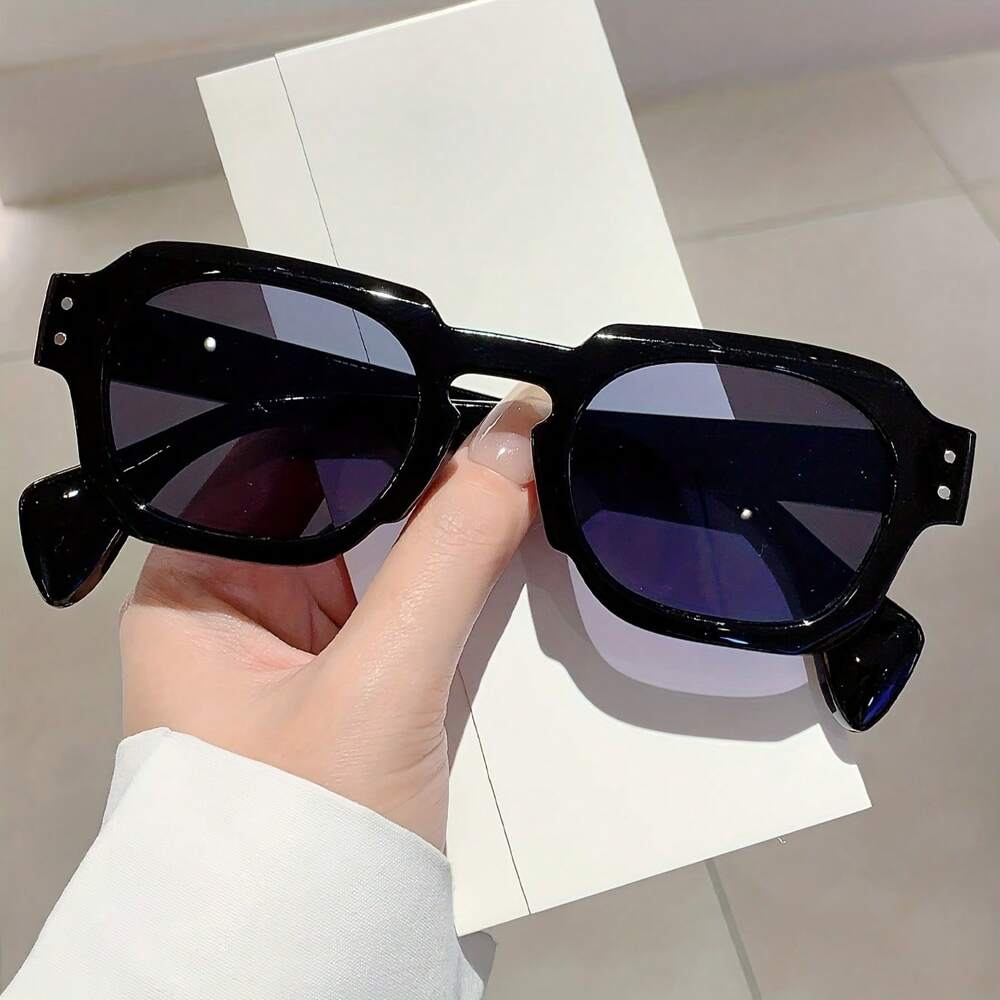 Women's And Unisex Glasses - Simple Small Frame Design, Black - Suitable For Daily And Formal Occasions