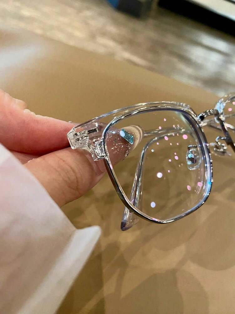 Blue Light Glasses For Woman/Men Computer Bluelight Glasses - Half Frame Clear Lens