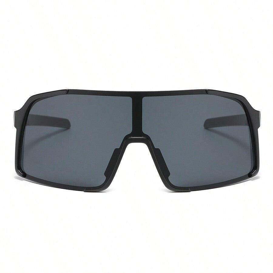1pc Men Sports Goggles With Oversized Lenses, Rimless Cycling Glasses For Outdoor Travel Easy Comfort Casual