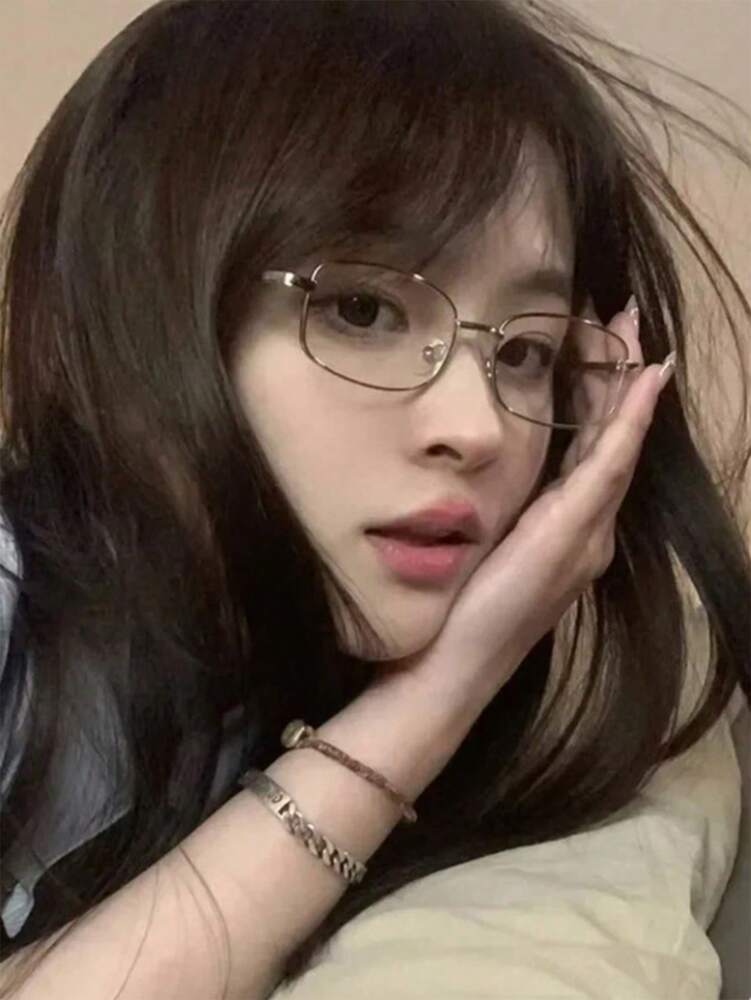 Y2K Vintage Small Square Frame Glasses
