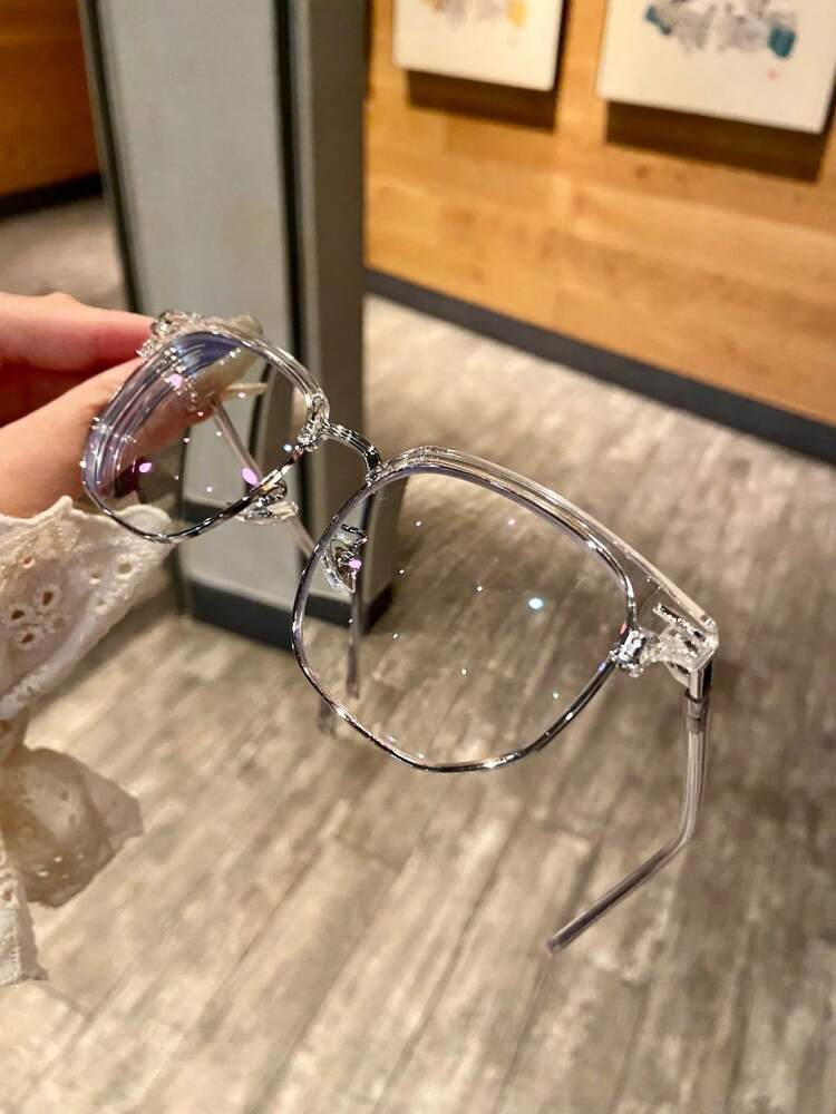 Blue Light Glasses For Woman/Men Computer Bluelight Glasses - Half Frame Clear Lens