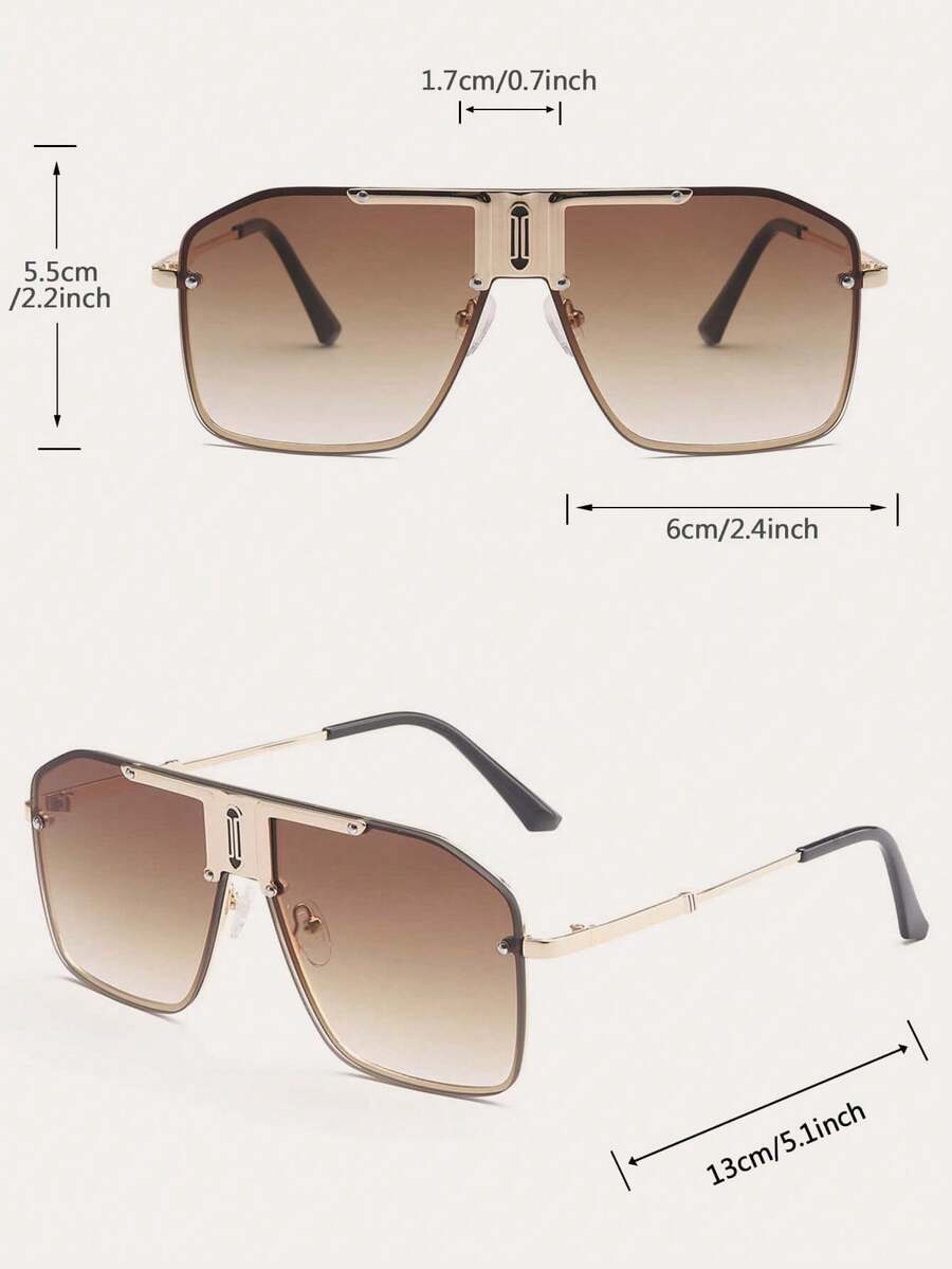 1 Pc Men's Flat Top Goggle Fashion Eyewear For Outdoor Use Elegant Shades Accessories Beach Accessories