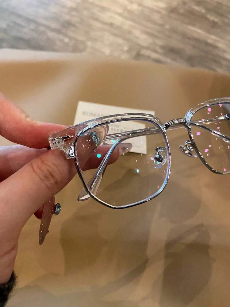 Blue Light Glasses For Woman/Men Computer Bluelight Glasses - Half Frame Clear Lens