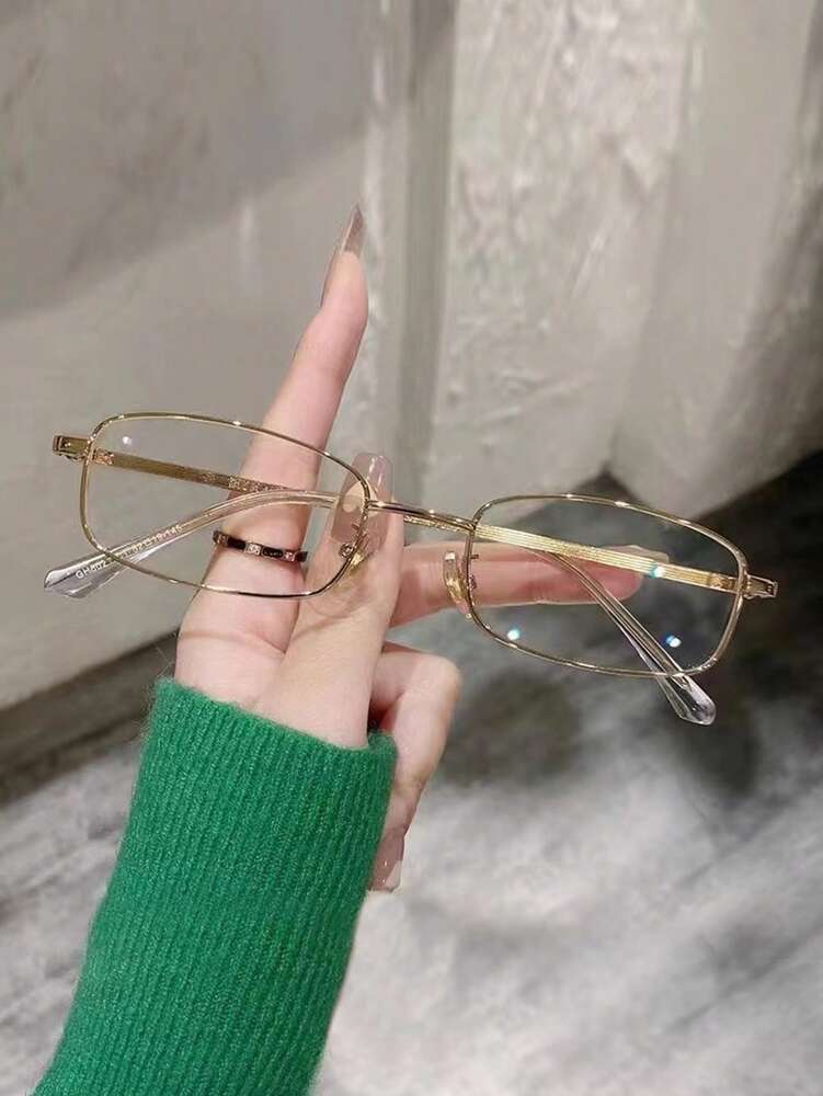 Y2K Vintage Small Square Frame Glasses