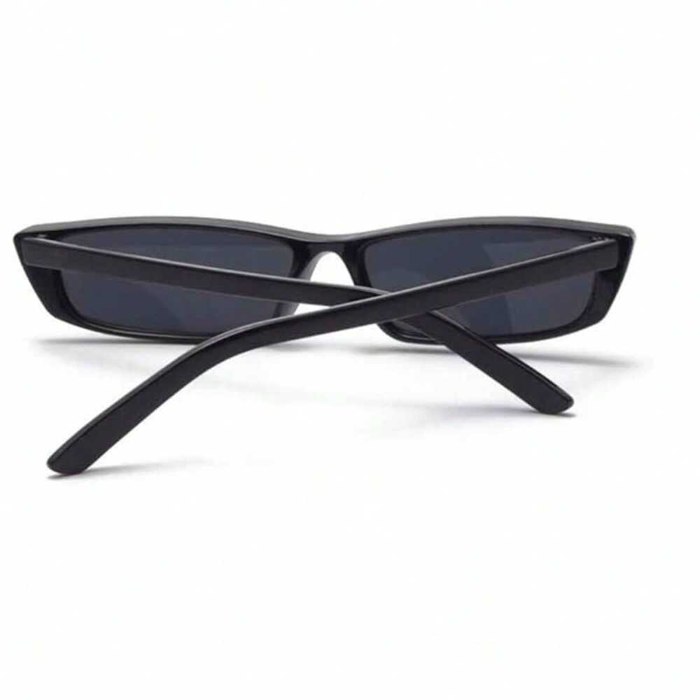 1PC Y2K Black Narrow Frame Sun Glasses – Hot Girl Style, Millennial Style, Perfect For Taking Photos And Going Out