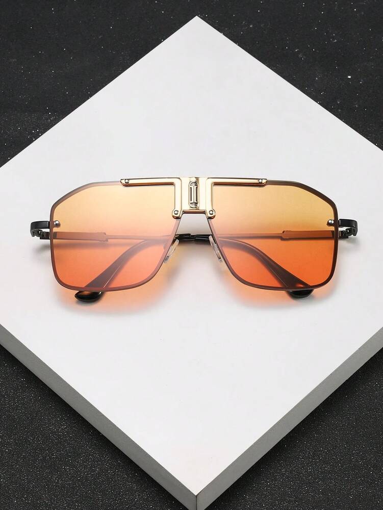 1 Pc Men's Flat Top Goggle Fashion Eyewear For Outdoor Use Elegant Shades Accessories Beach Accessories