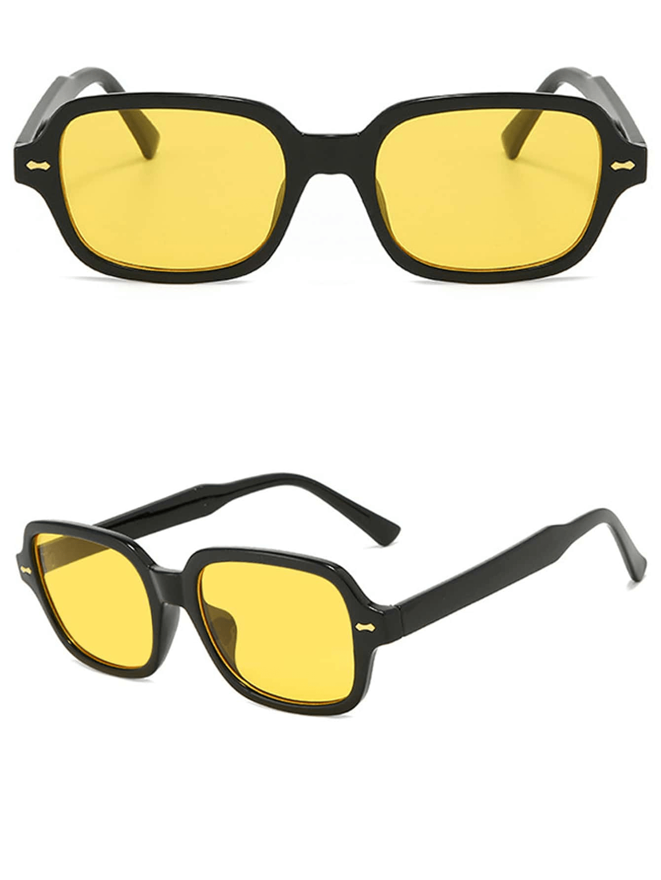 1pc Square Oversized Y2K Retro Stylish Fashion Glasses